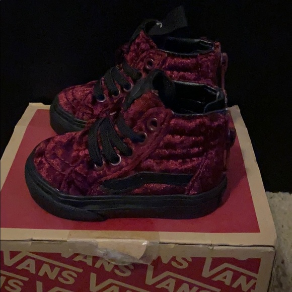 burgundy vans toddler